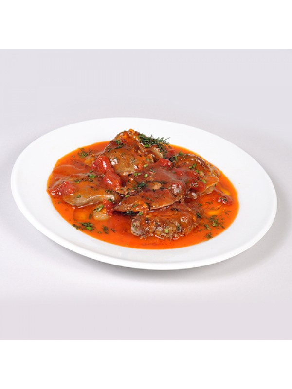 FICĂȚEI PUI ÎN SOS DE ROȘII 300 gr.